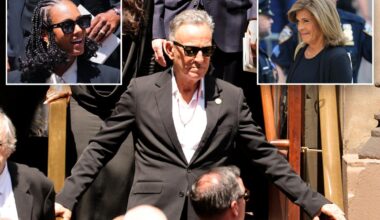 Clive Davis' NYC funeral draws A-listers Bruce Springsteen, Alicia Keys