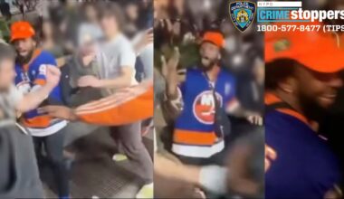 Rabid Knicks fans attack Spurs fan in midtown Manhattan after heartbreaking Game 3 loss, steal Tim Duncan jersey