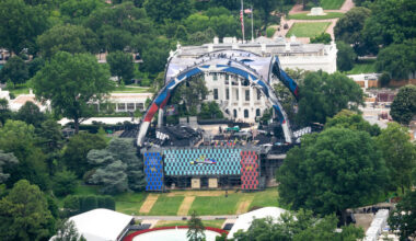 For His 80th Birthday, Trump Brought a Cage Match to the White House Lawn