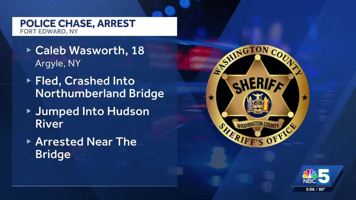 New York man leads police on chase, jumps off bridge to escape