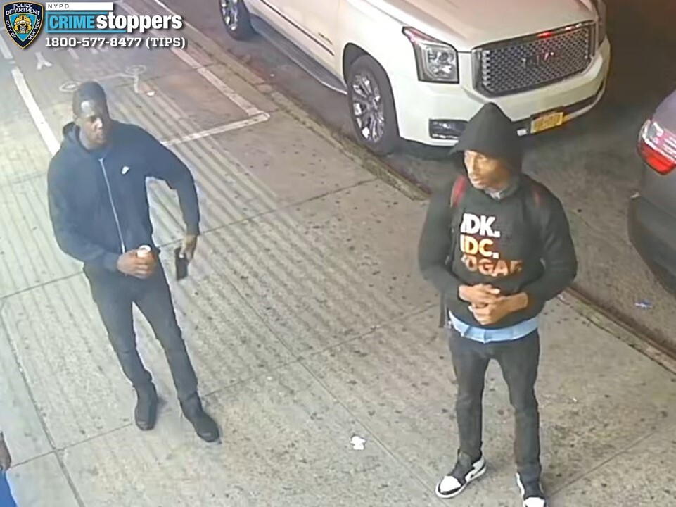 Photos released of suspects wanted in Bronx shooting that killed two pals playing dominoes