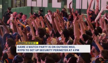 News 12 | Bronx | Knicks Game 4 Watch Party Approved Outside Of Madison Square Garden