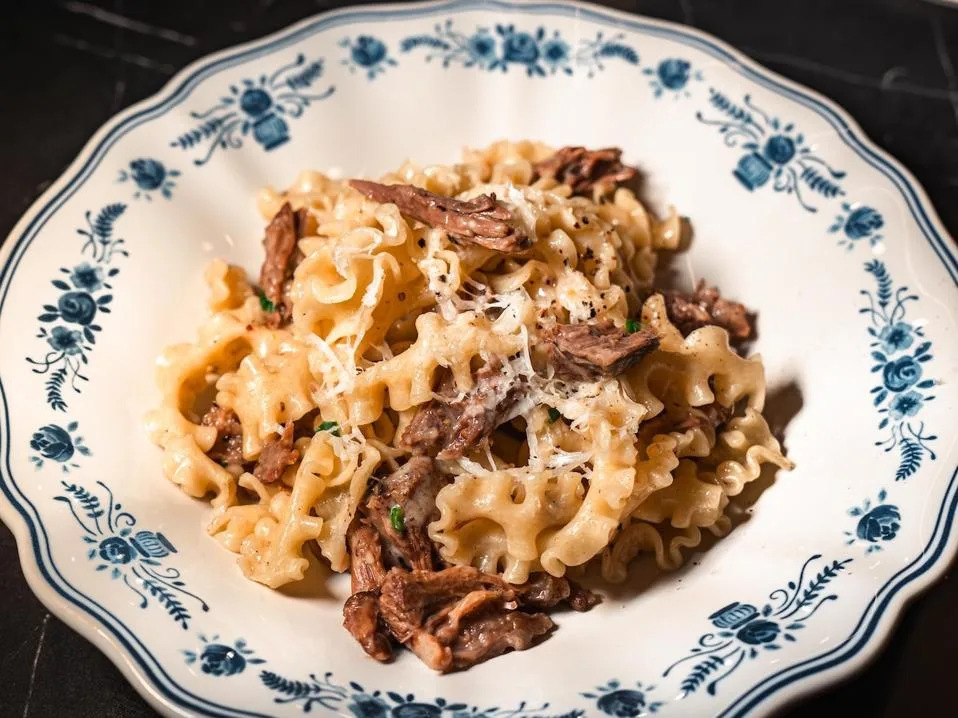 Oxtail fettucine at Sono