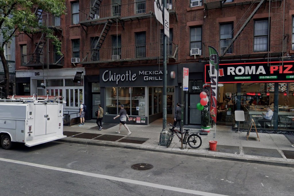 The 17-year-old victim was knifed in the torso, right hand and right cheek during a mid-afternoon fight inside the fast food joint on Eighth Avenue near West 51st Street, cops said. 