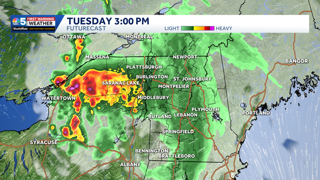 HRRR 3P FutureCast at 3 PM Tuesday afternoon.