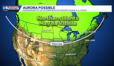 'Strong' geomagnetic storm may bring northern lights to Vermont, New York Thursday night, NOAA says
