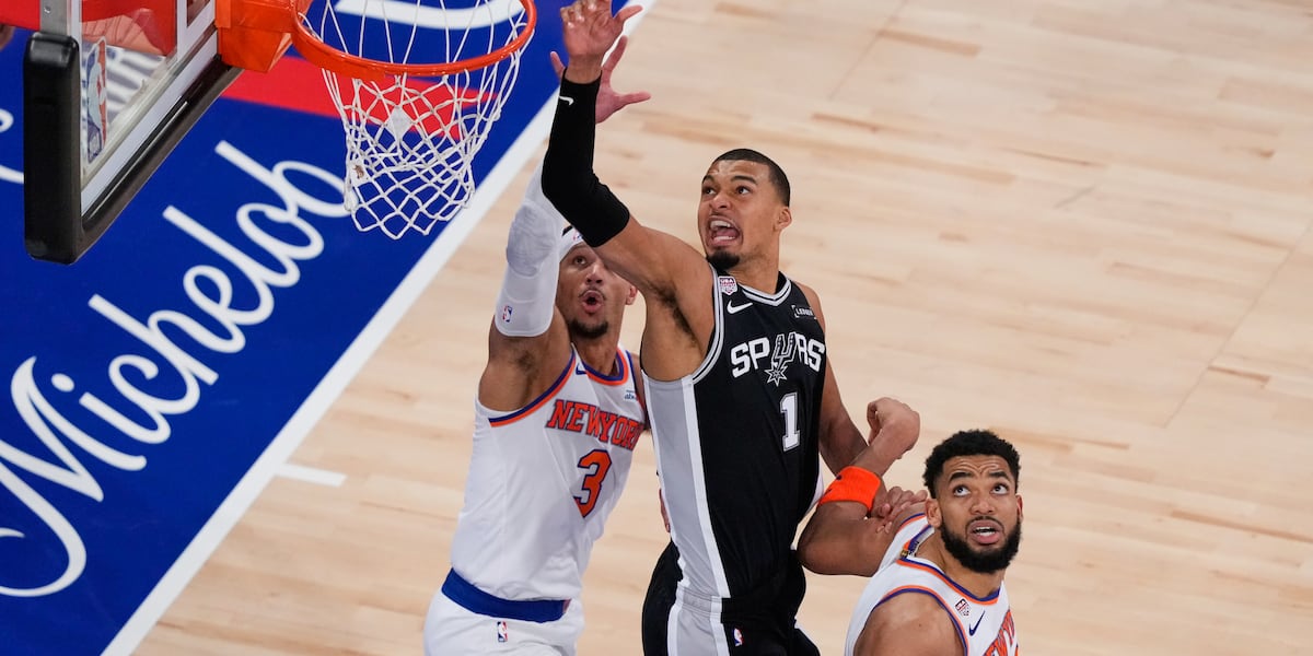 Victor Wembanyama carries Spurs to 115-111 win that cuts Knicks’ NBA Finals lead to 2-1