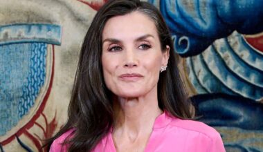 Queen Letizia swaps her papal white looks for a striking oversized pink dress and Spanish espadrilles