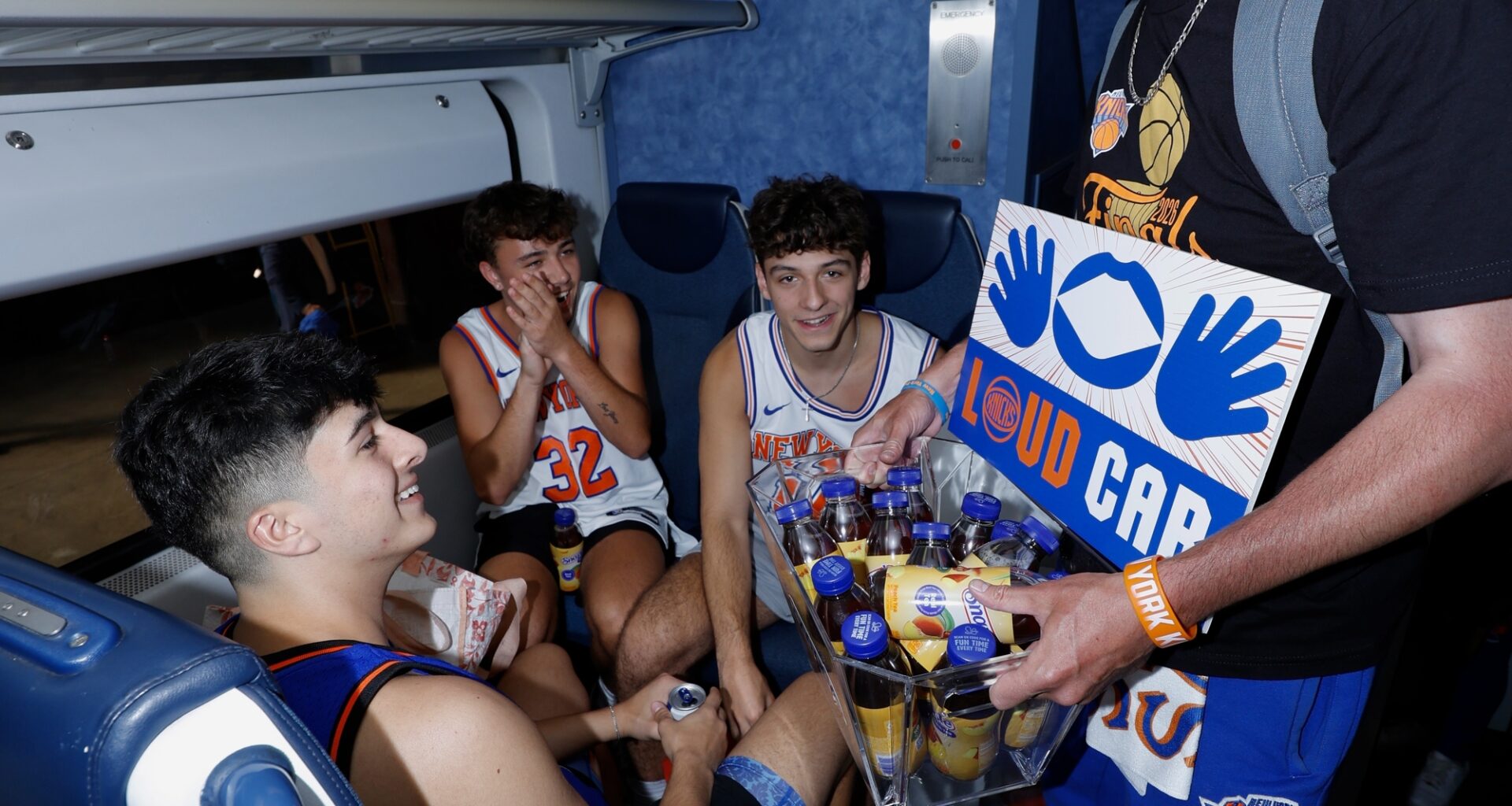 NYC Commuter Trains Transform Into Knicks Hype Zones Ahead of Game 4 of the NBA Finals