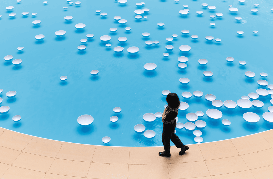 See Floating Ceramic Bowls at the Park Avenue Armory in NYC