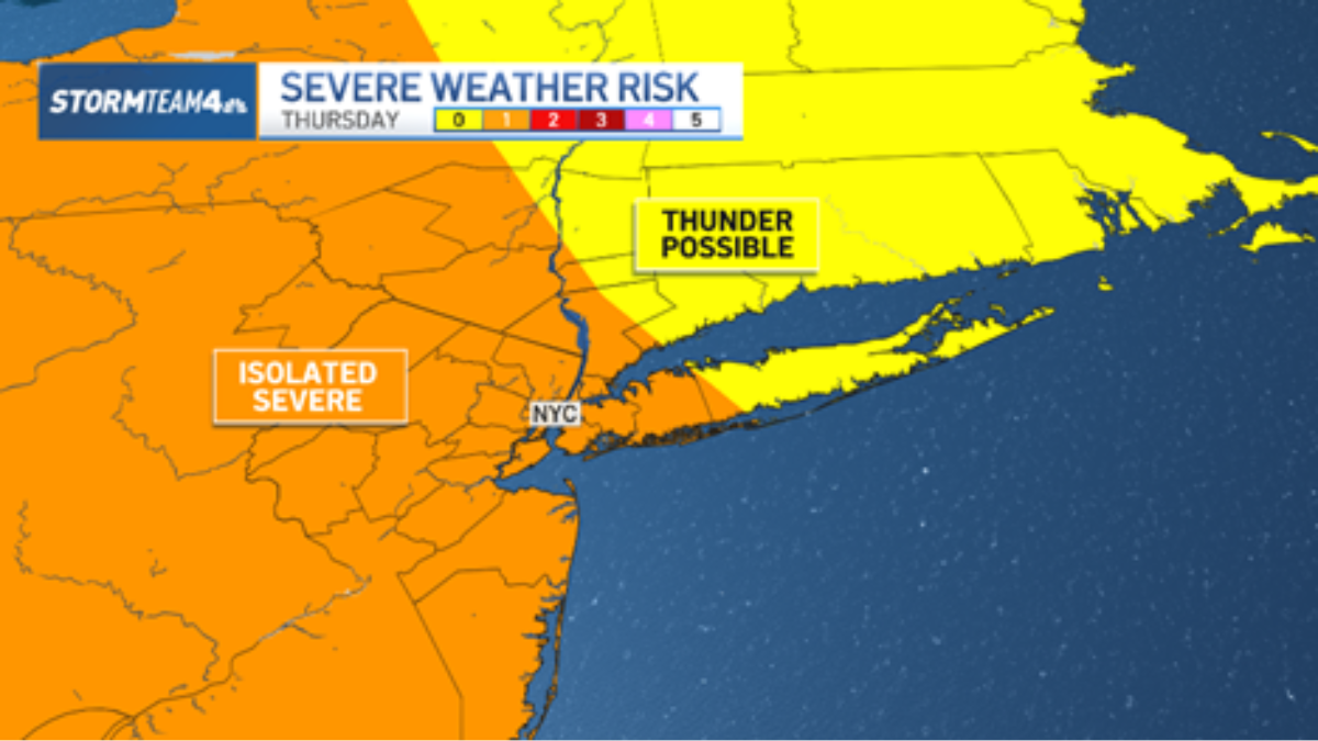 NYC heat advisory takes effect as severe weather threatens – NBC New York