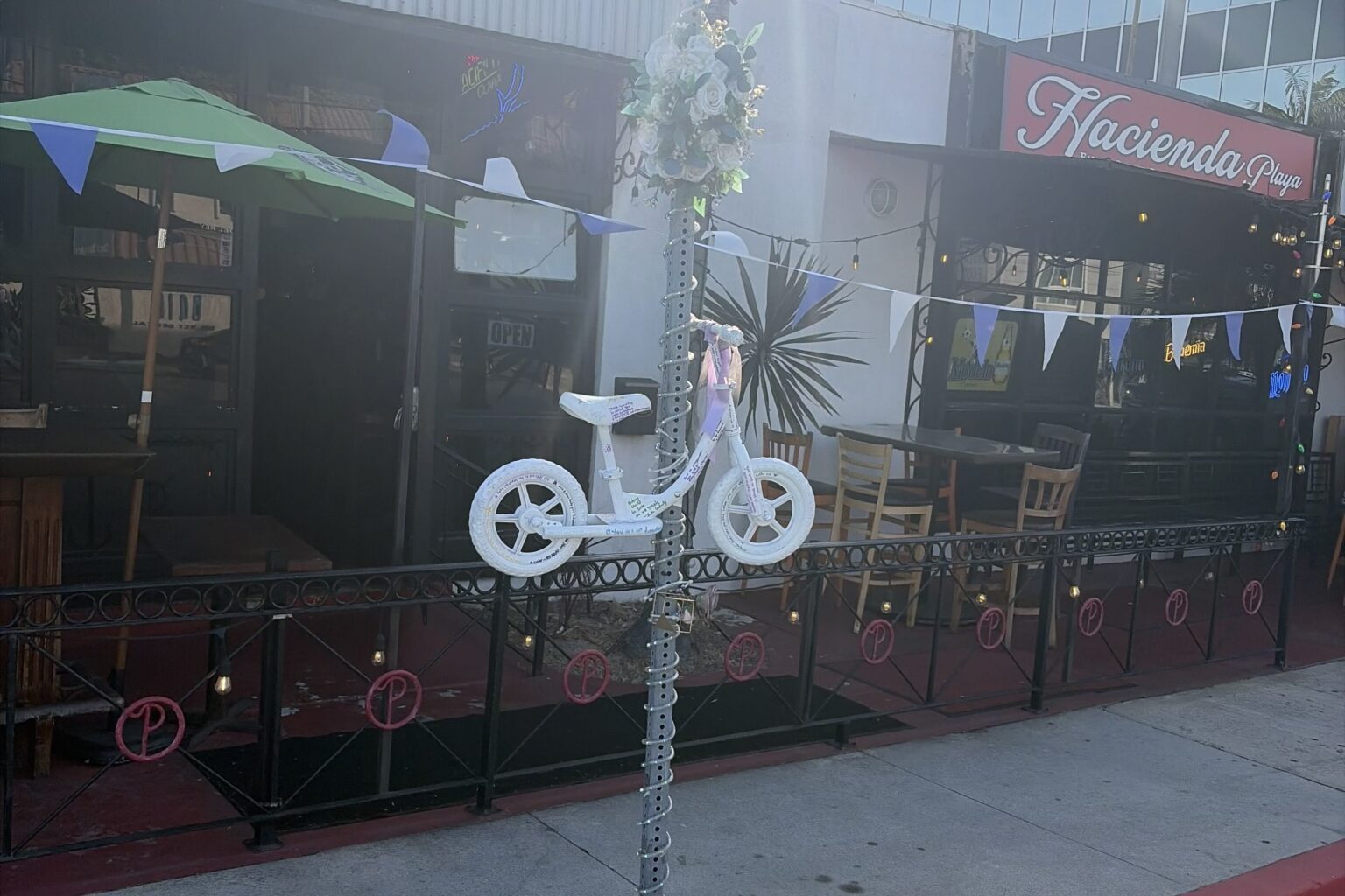 Regan Cole-Graham ghost bike stolen from Playa del Rey, and errant driver kills woman inside Manhattan Beach laundromat