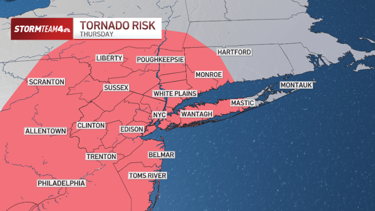 NYC tornado? Severe thunderstorms expected this week – NBC New York