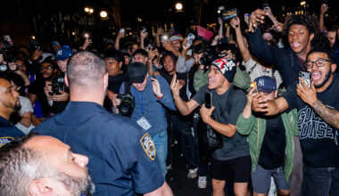 Spurs fans escorted through New York after Knicks loss