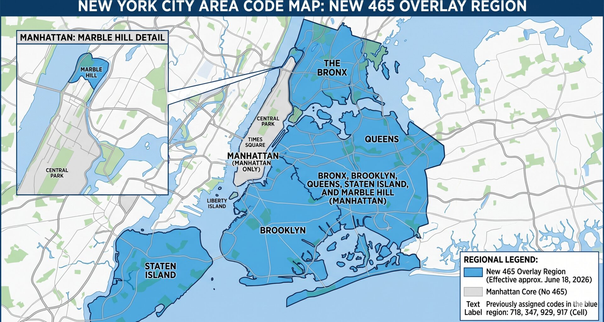 NYC is Getting a New Area Code, 465, Starting Next Week