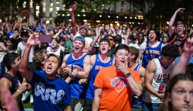 Knicks fever is colliding with World Cup buzz, and New York soccer bars are trying to juggle both