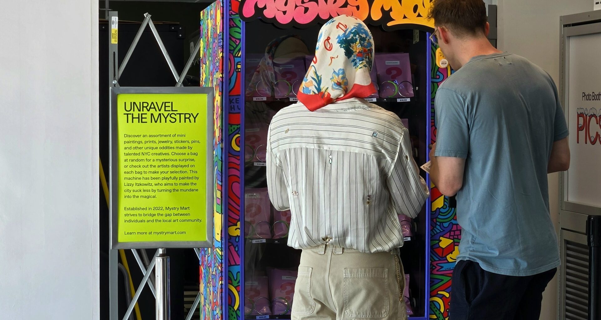 There is a Mystery Vending Machine in Coney Island Dispensing Original Works from Brooklyn Artists in NYC