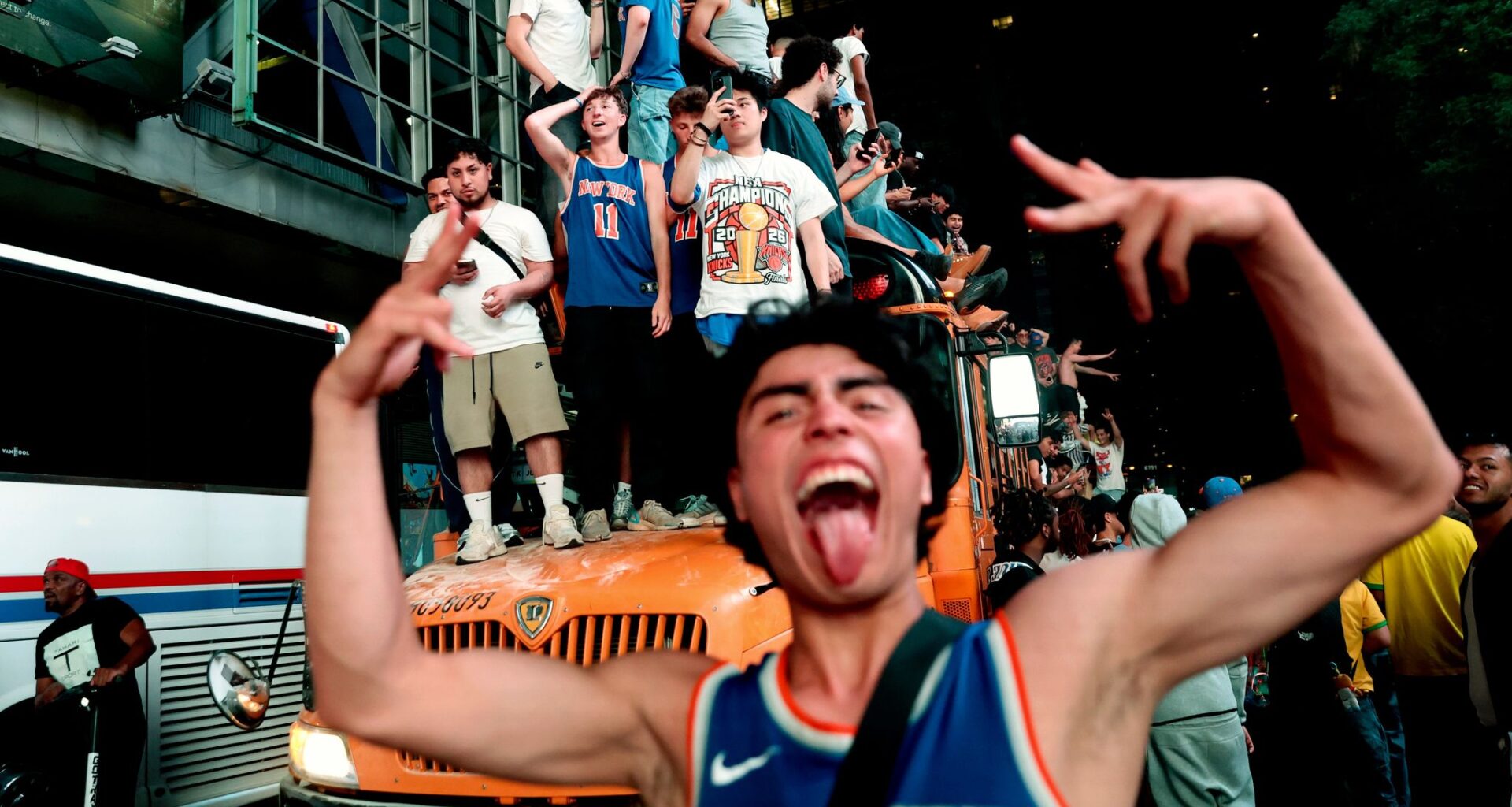 Mayhem mars euphoria as New York City celebrates the Knicks' first championship in 53 years
