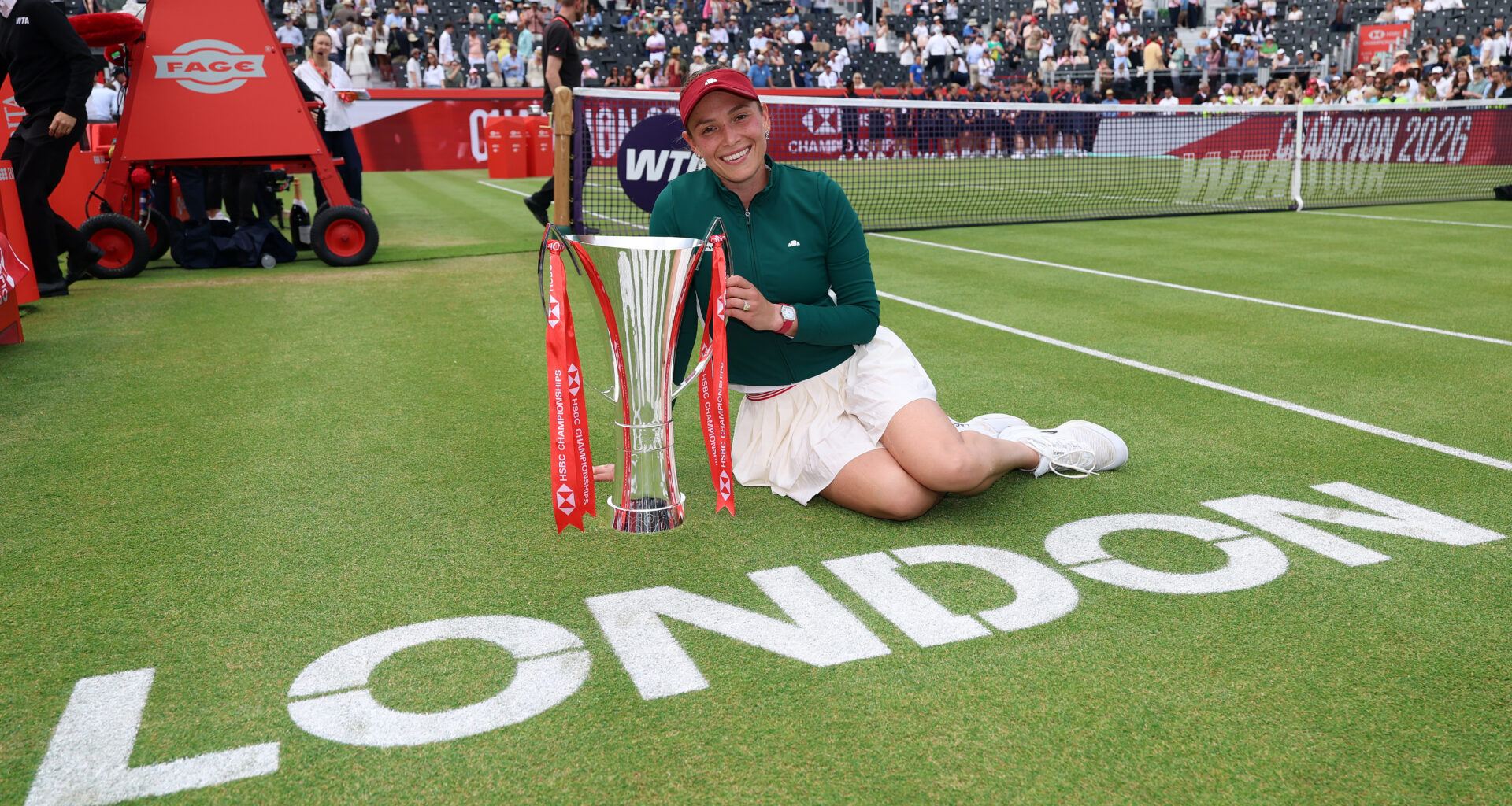Vekic erases second-set deficit, saves two set points to win Queen’s title in straight sets
