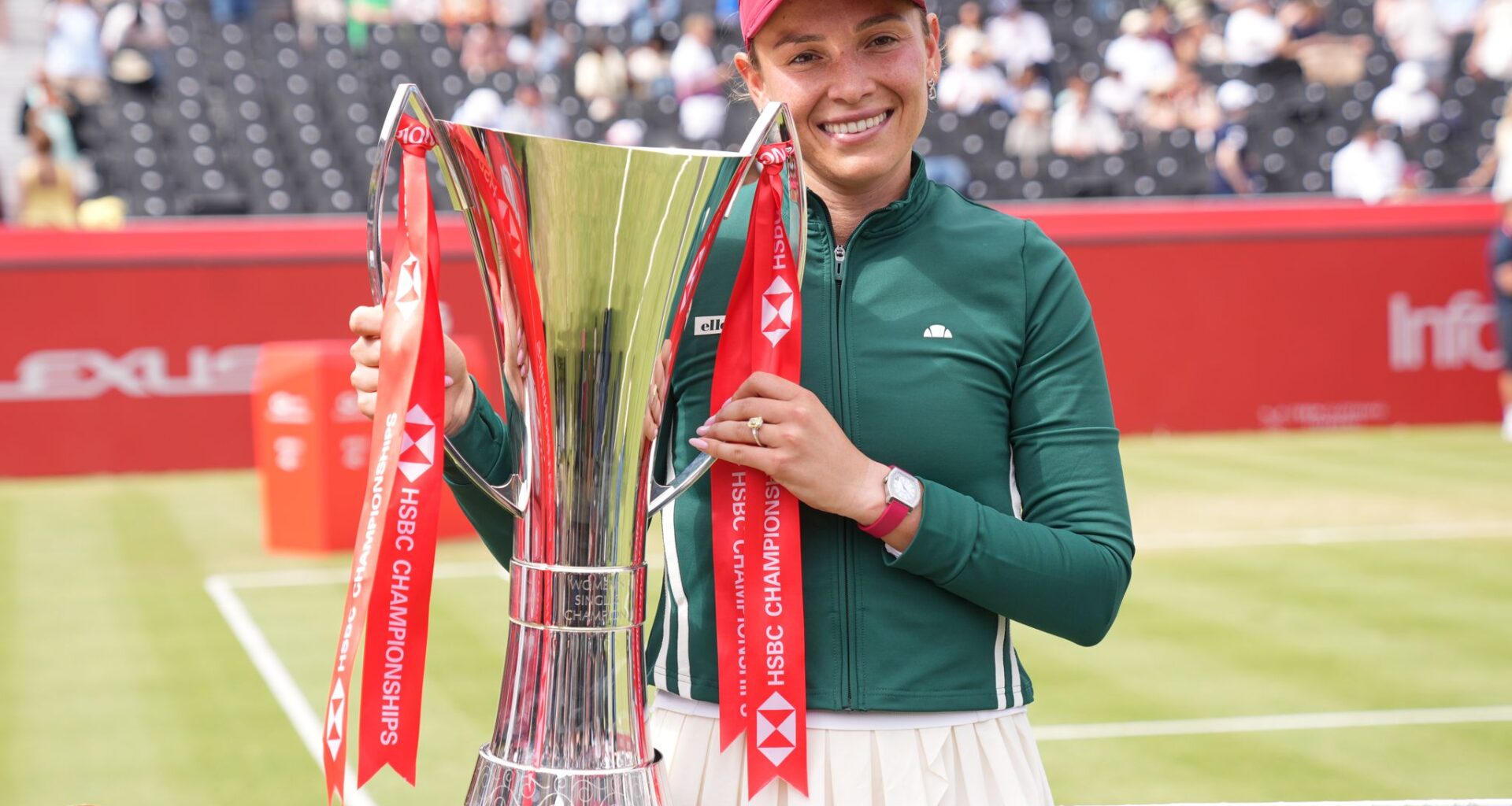 Vekic wins Queen's Club final in straight sets to deny dream title for Raducanu