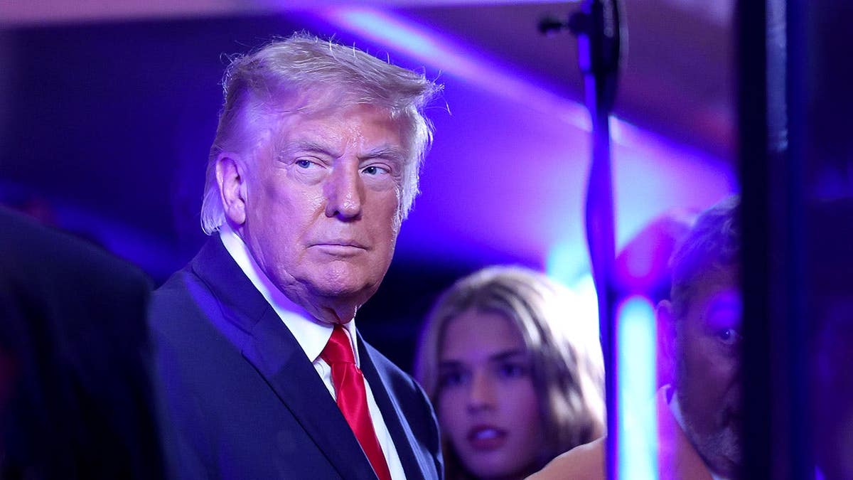 U.S. President Donald Trump looking on at Madison Square Garden during NBA Finals game