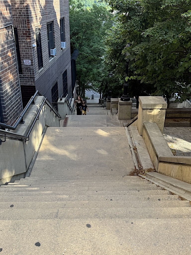 New York’s longest “step street” is this dramatic three-block concrete staircase in the Bronx