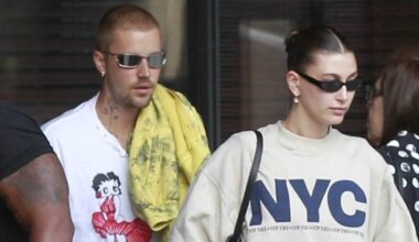 Hailey Bieber Dresses Up Vintage NYC Merch in LA