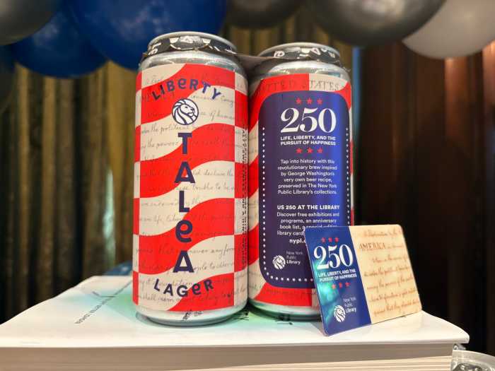 Through the end of July, Talea will serve the new "Liberty Lager," an amber lager inspired by George Washington's 269 year old recipe for small beer in honor of the 250th birthday of the United States of America.