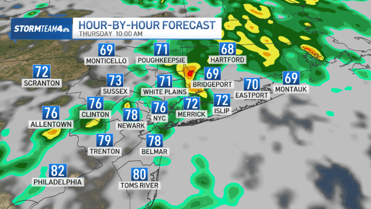 Radar shows Knicks parade weather could bring showers and storms – NBC New York