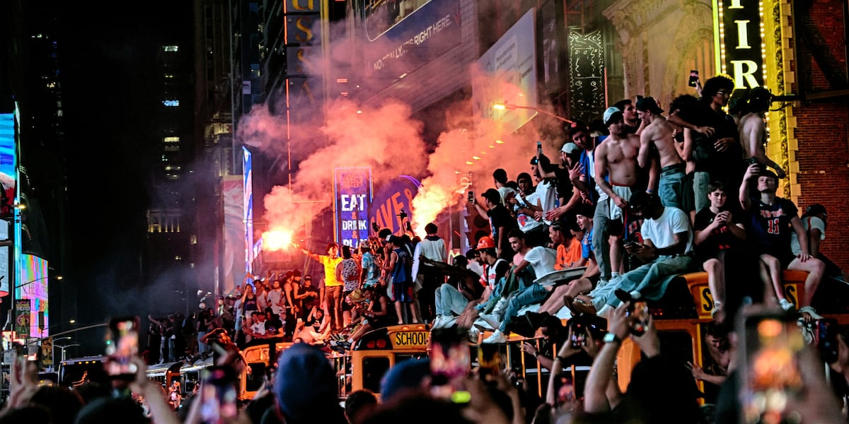 Mayhem breaks out, arrests made in New York City after Knicks win NBA championship