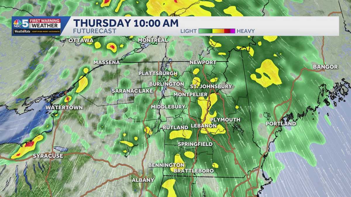 Hourly timing: Severe thunderstorms in Vermont, New York (6.18.26)