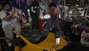 St. Cloud Knicks fan regrets role in viral New York City taxi damage after Game 4 win