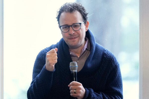 Dario Amodei, CEO & Co-Founder of Anthropic, speaks on a panel at the convening of the International Network of AI Safety Institutes at the Golden Gate Club at the Presidio in San Francisco, Nov. 20, 2024. (AP Photo/Jeff Chiu, File)