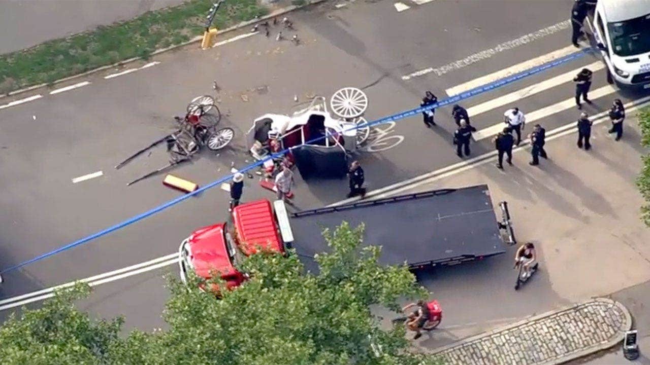 Tourist, 18, dies after horse-drawn carriage crash in NYC's Central Park