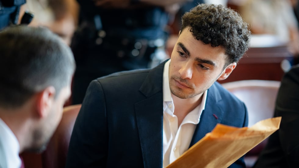 Luigi Mangione appears for a pre-trial hearing at Manhattan Criminal Court in New York,...