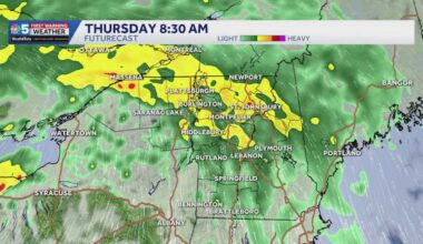 Timeline: See when heavy rain, strong storms arrive in Vermont, New York
