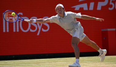Tennis-De Minaur knocked out in quarter-finals at Queen's Club