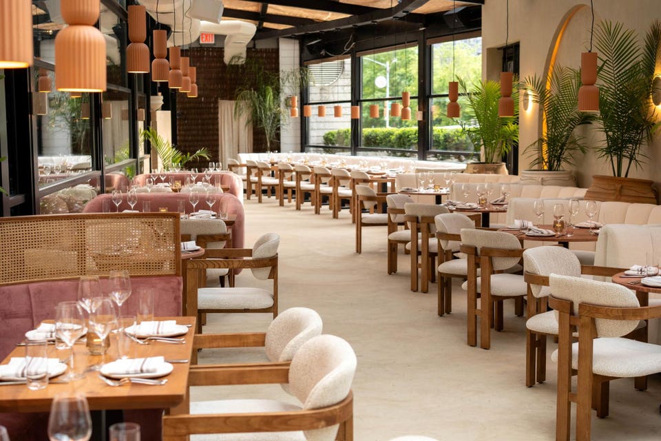 The main dining room at Selene.