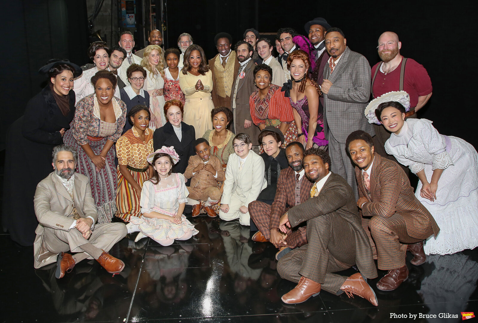 Photos: Oprah Winfrey Poses Backstage with the Cast of RAGTIME Image