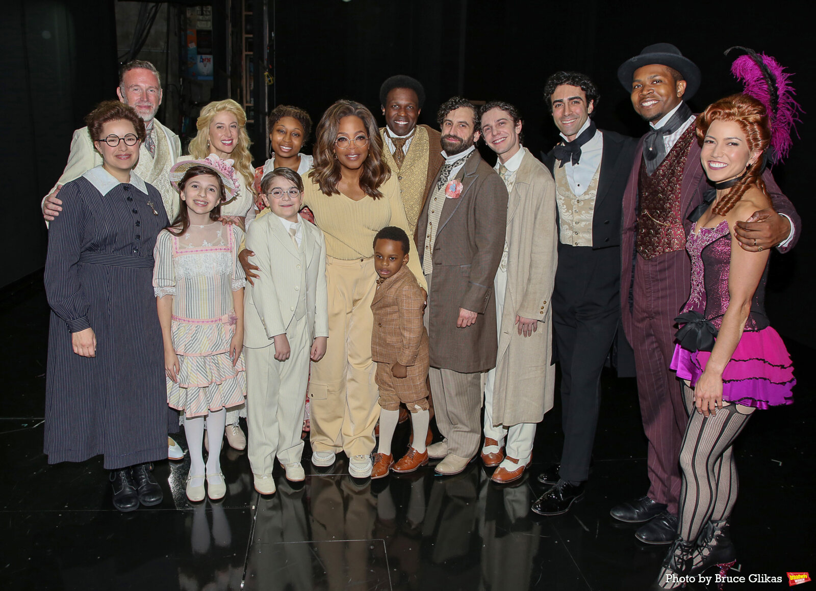 Photos: Oprah Winfrey Poses Backstage with the Cast of RAGTIME Image