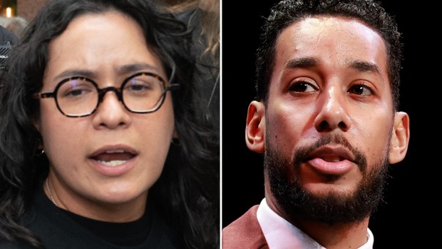 Assemblywoman Claire Valdez trounced Brooklyn Borough President Antonio Reynoso. (New York Daily News; Getty Images)