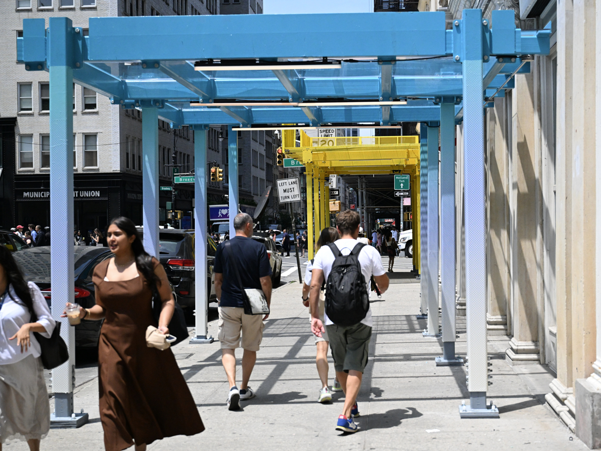 New Prototype Sidewalk Sheds Unveiled in NYC: See Designs