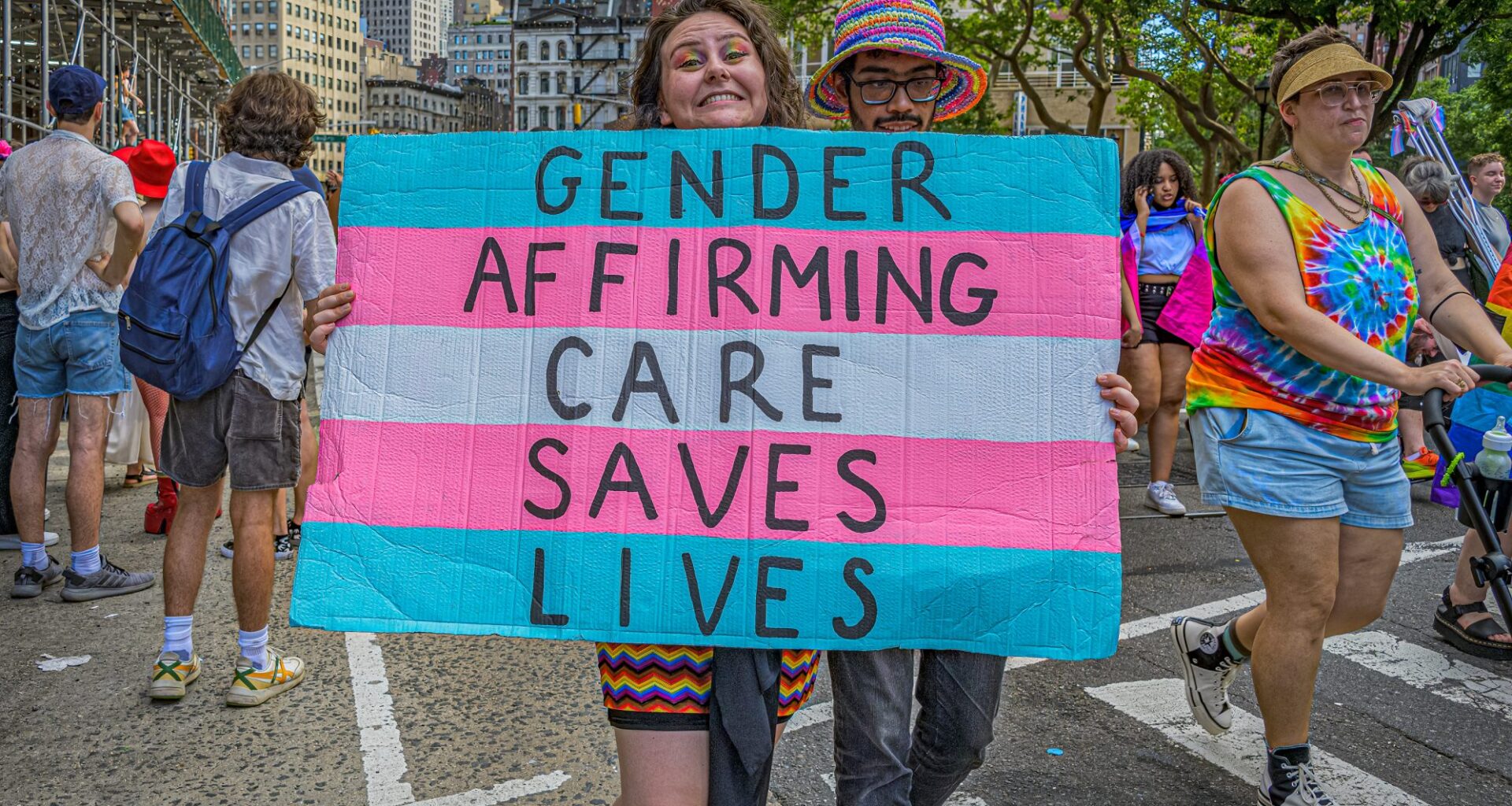 Participants at New York City pride