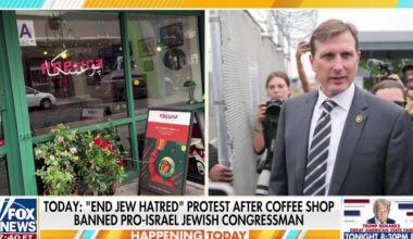 Pro-Israel congressman banned from Brooklyn coffee shop