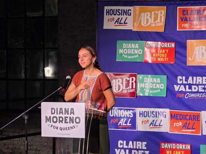Diana Moreno has a wide lead over two opponents for the district in western Queens formerly held by Mayor Zohran Mamdani.