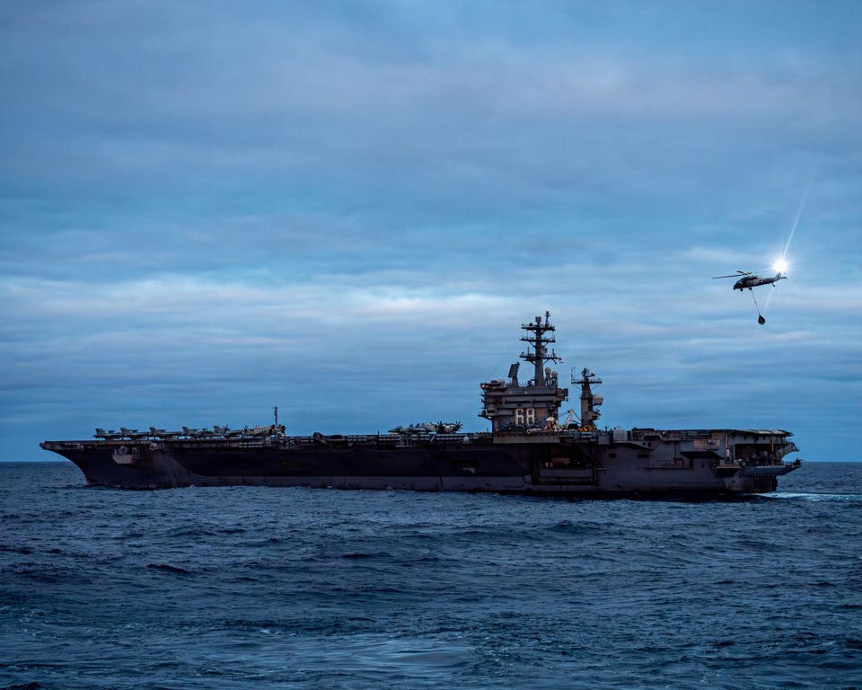 USS Nimitz Vertical Replenishment