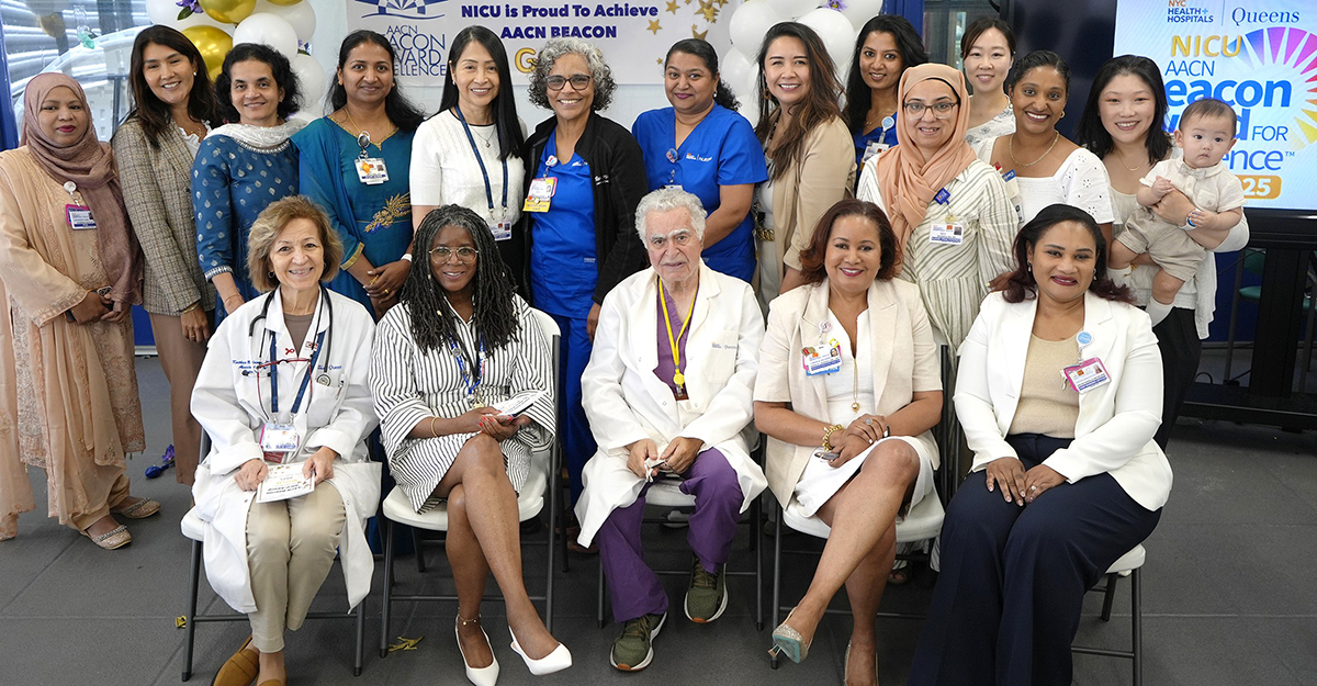 NYC Health + Hospitals/Queens NICU Awarded Gold Beacon Award for Excellence