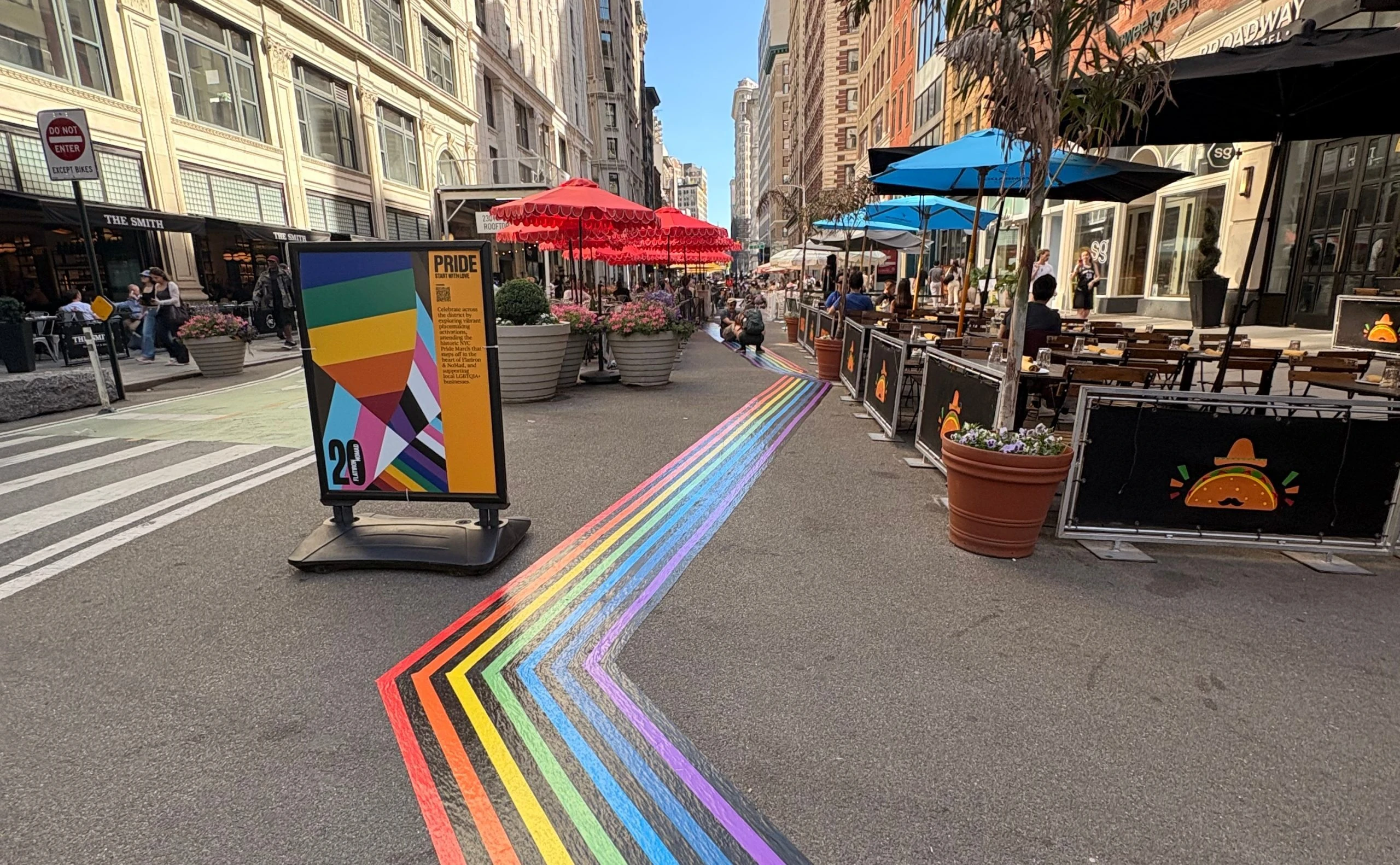Rainbow Way on Broadway.