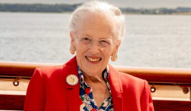 Queen Margrethe is all smiles during sentimental outing aboard the Dannebrog after Prince Christian's touching gesture