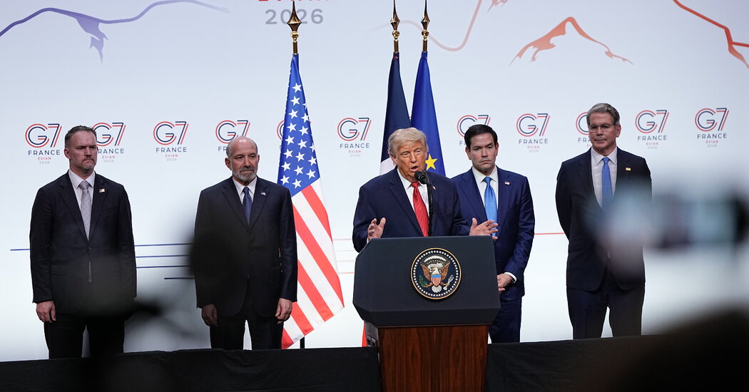 G7 Summit Live Updates: Trump Hails Iran Deal as U.S. Offers Details of Its Terms